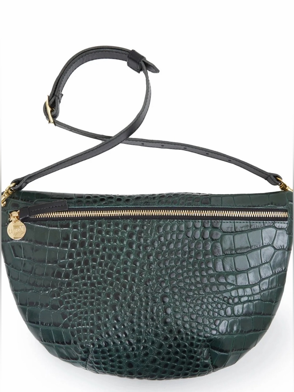 NWOT Clare V Green Grande Fanny
